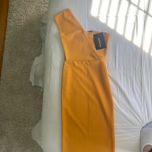 A pretty little thing yellow/orange dress